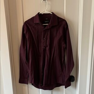 Kenneth Cole Awareness Maroon Slim Fit Shirt